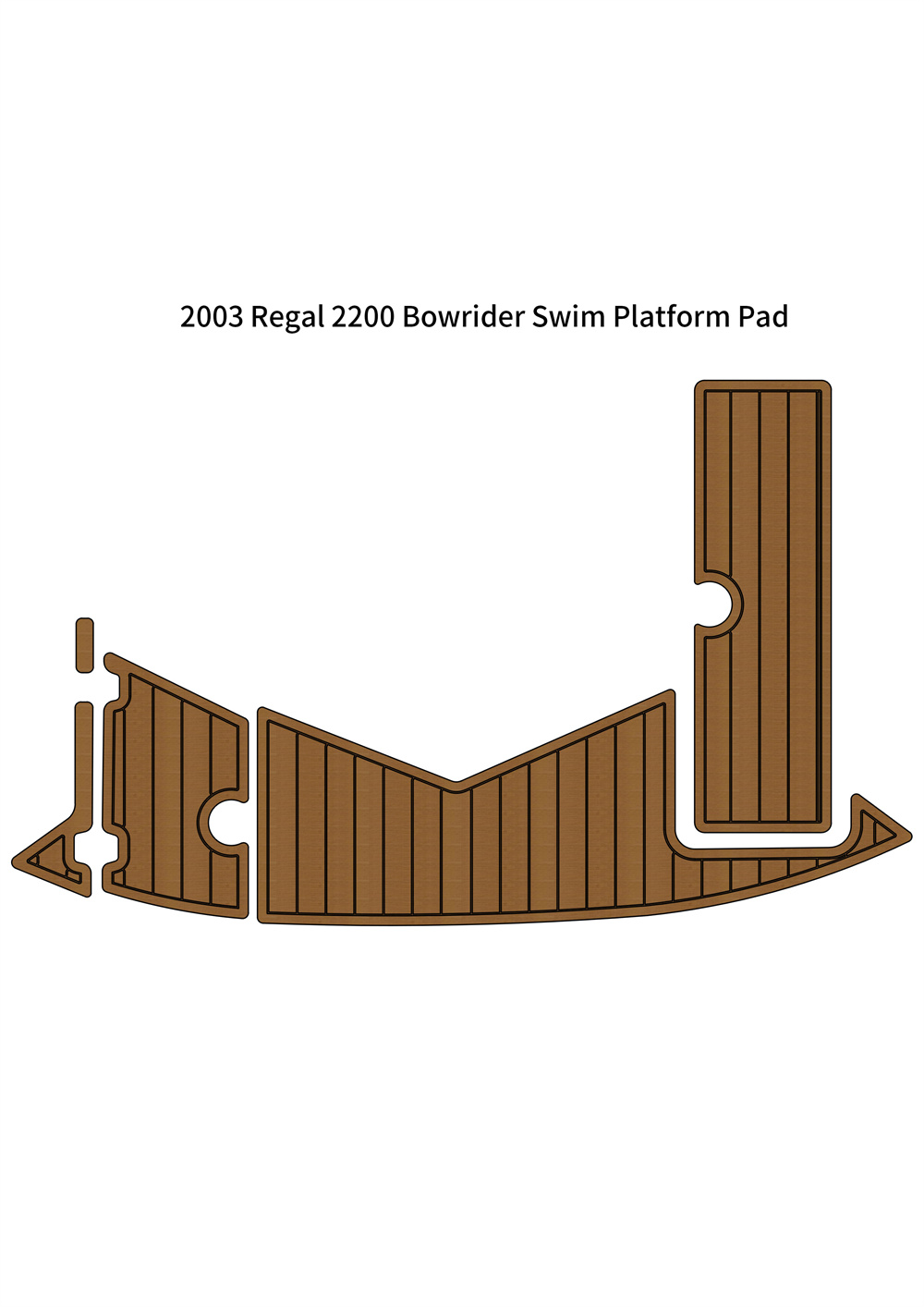 2003 Regal 2200 Bowrider Swim Platform 